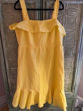 Pappagallo yellow tank dress. Size 16